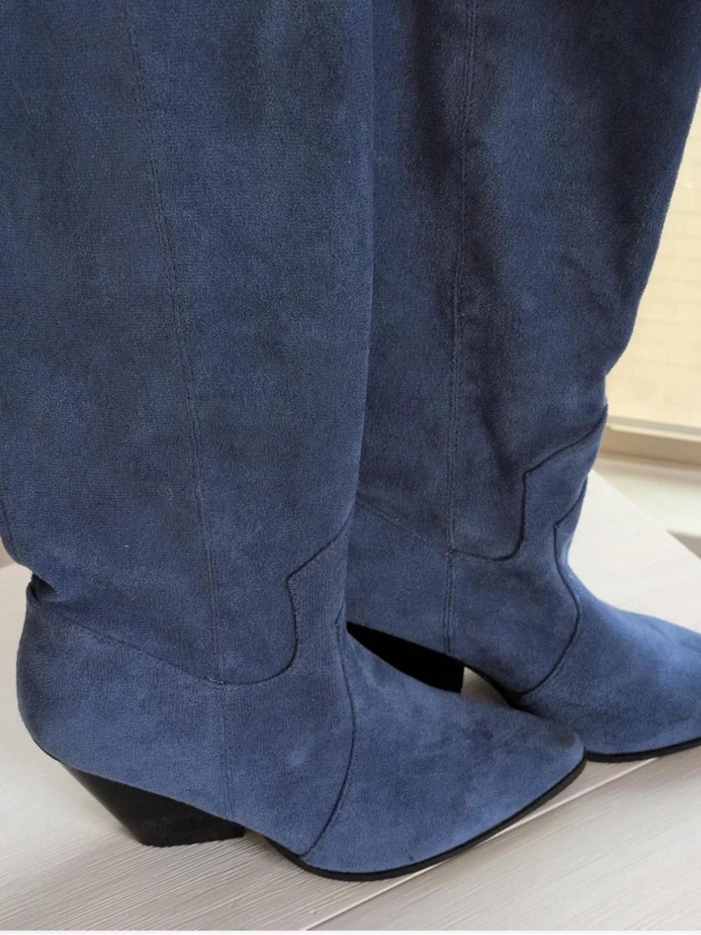 Nasty Gal blue suede